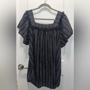 isabel Maternity By Ingrid & Isabel Women’s Black Boho Top Size Large New